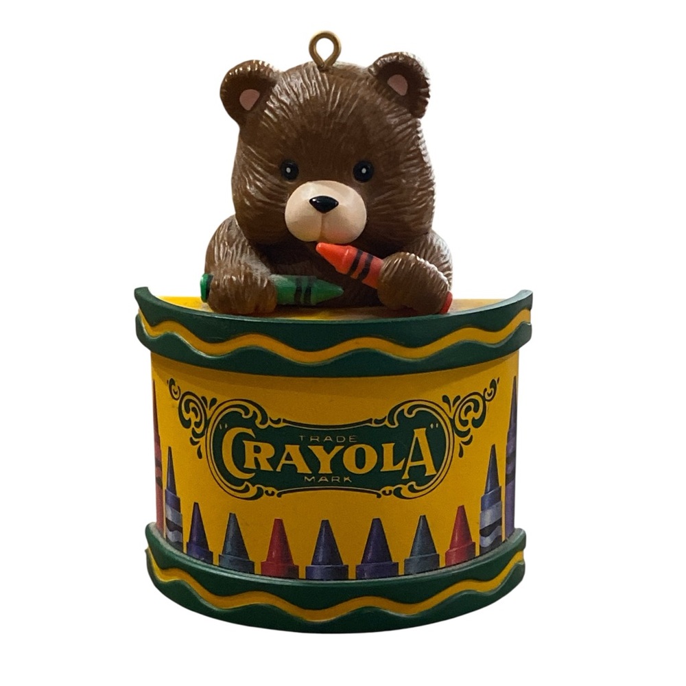 Vintage Crayola Bear ornament.